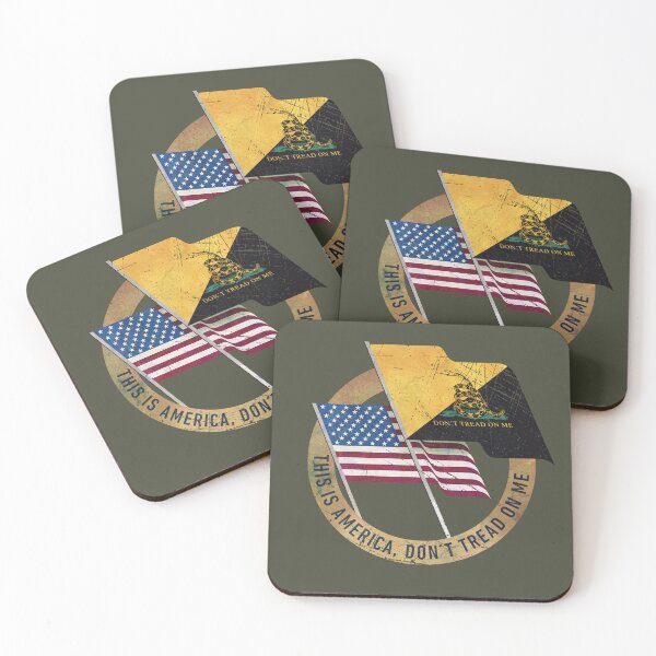 Item preview, USA - Don't Tread on Me - Vintage Emblem designed and sold by Lidra Zehcnas.