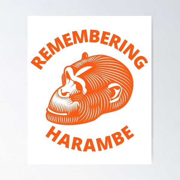 Item preview, Remembering Harambe designed and sold by LewisRichie.
