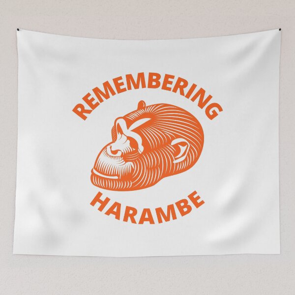 Item preview, Remembering Harambe designed and sold by LewisRichie.