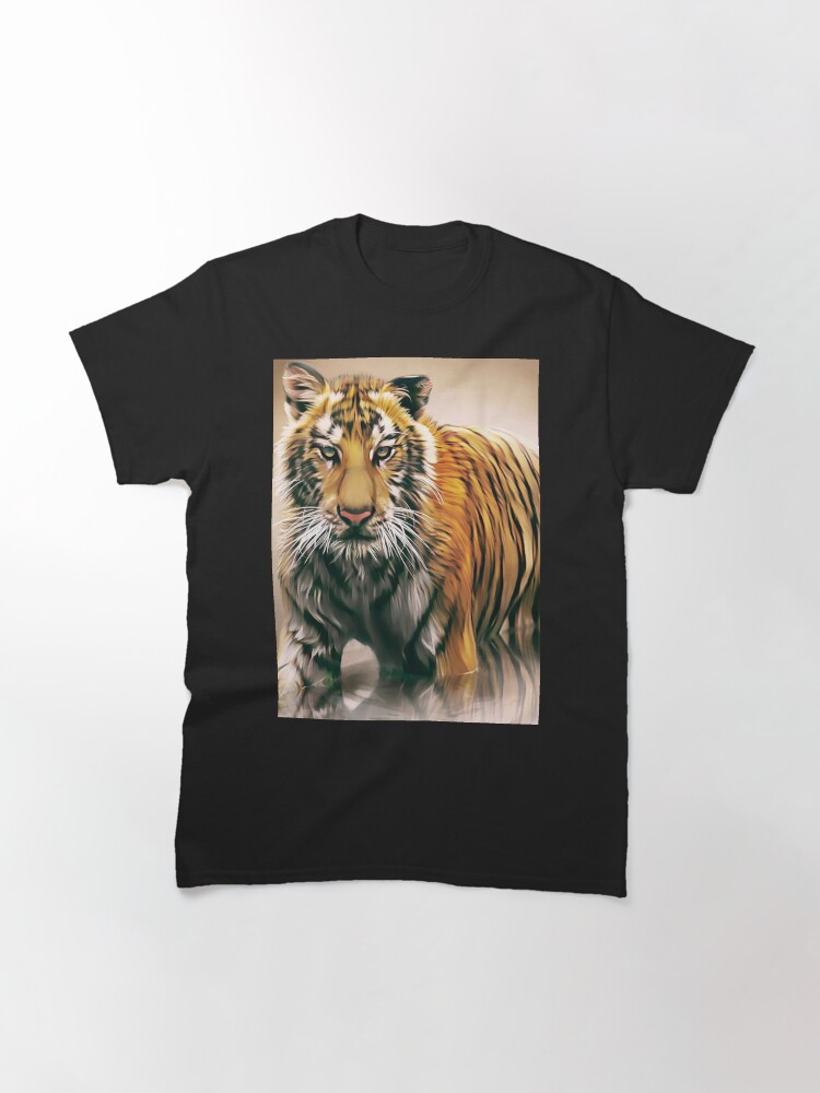 Thumbnail 2 of 7, Classic T-Shirt, Digital Tiger designed and sold by wayneflint.