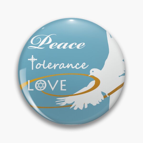Item preview, Peace Tolerance Love Dove with Ribbon designed and sold by ShoaffBallanger.