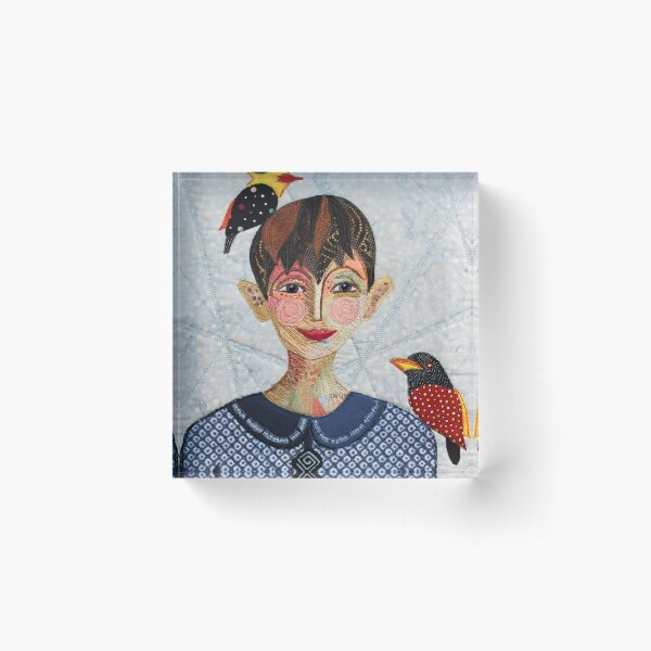 She Speaks to Birds Acrylic Block