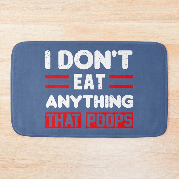 Item preview, I Don't Eat Anything That Poops Vintage Vegan Vegetarian designed and sold by raretshirtsuk.