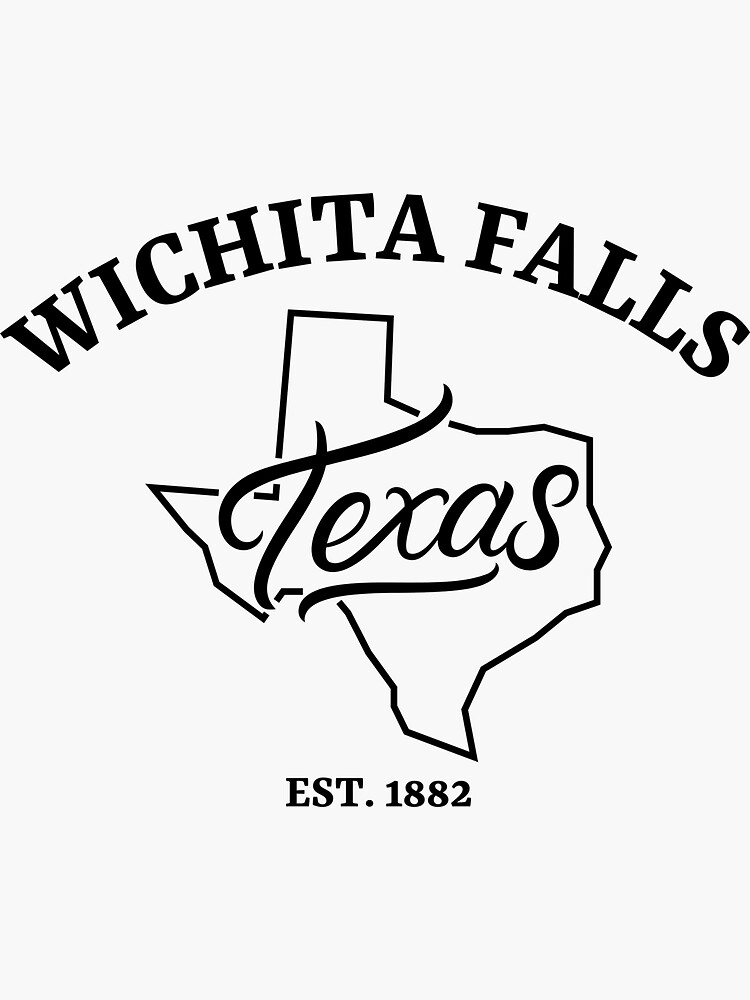 "Wichita Falls" Sticker by TNinjaShirts Redbubble