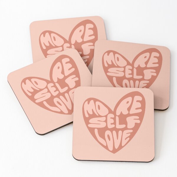Item preview, More Self Love Heart - Groovy Melted Font - Red and Pink designed and sold by bykirstco.
