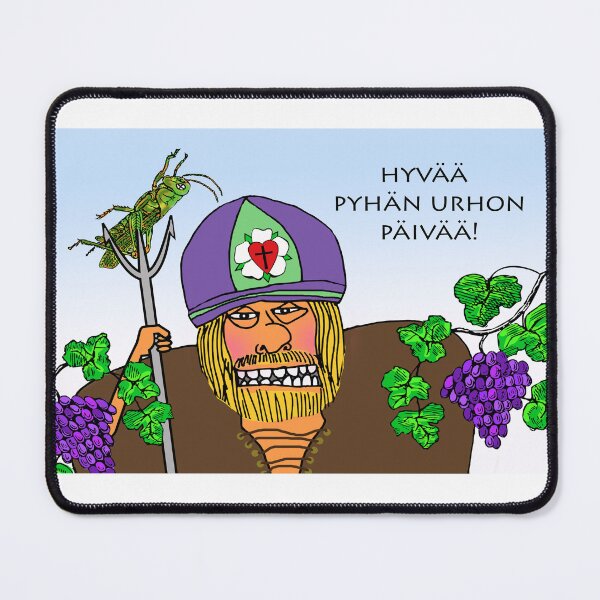 Item preview, St. Urho's Day in Finnish Grasshopper and Grapes designed and sold by ShoaffBallanger.