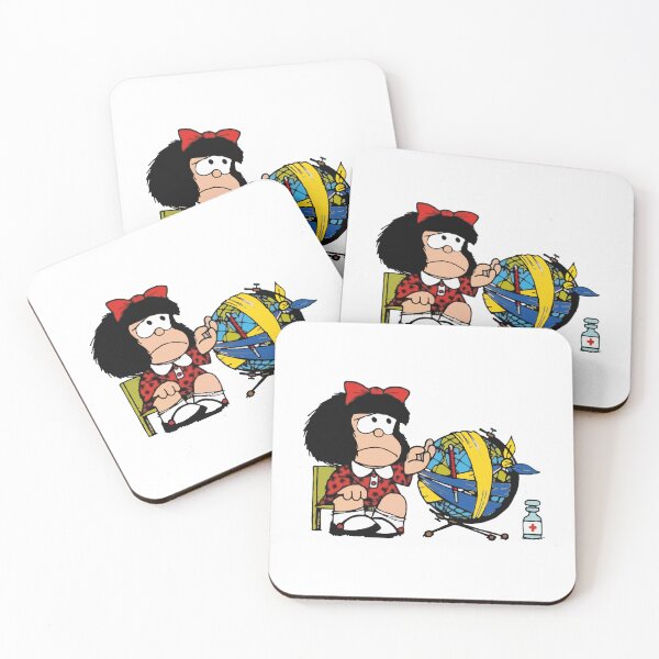 Item preview, Mafalda quino feeling sad about earth and ukraine designed and sold by Bonobofy.