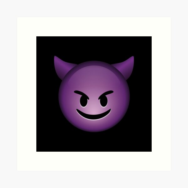 L minas art sticas Diablo Emoji Redbubble