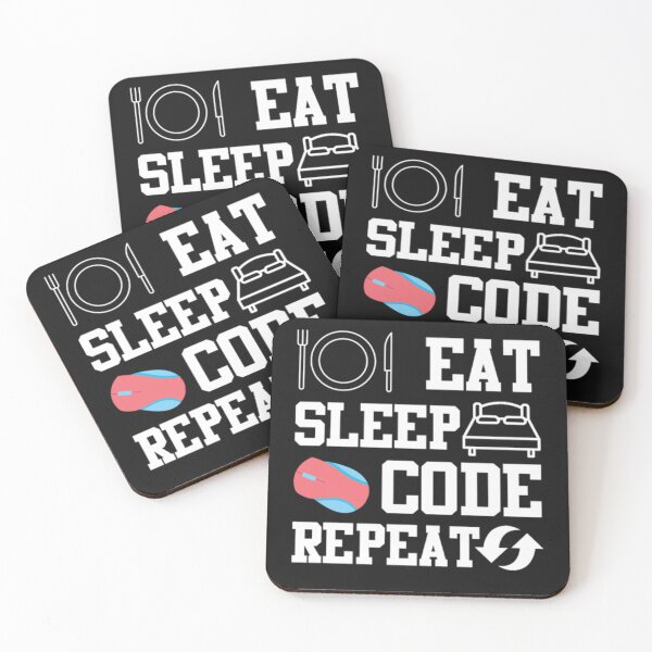 Item preview, Eat Sleep Code Repeat Computer Programmer designed and sold by ClamenTaon.