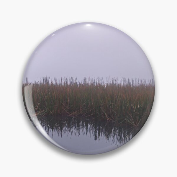 Item preview, Early foggy morning overlooking the water grasses reflecting in the water at Lysterfield lake park designed and sold by James-Cole.