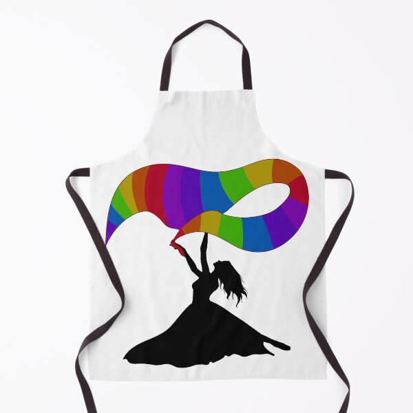 Item preview, The Rainbow Scarf Dancer Silhouette designed and sold by AvalonUnmuzzled.