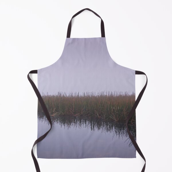 Item preview, Early foggy morning overlooking the water grasses reflecting in the water at Lysterfield lake park designed and sold by James-Cole.