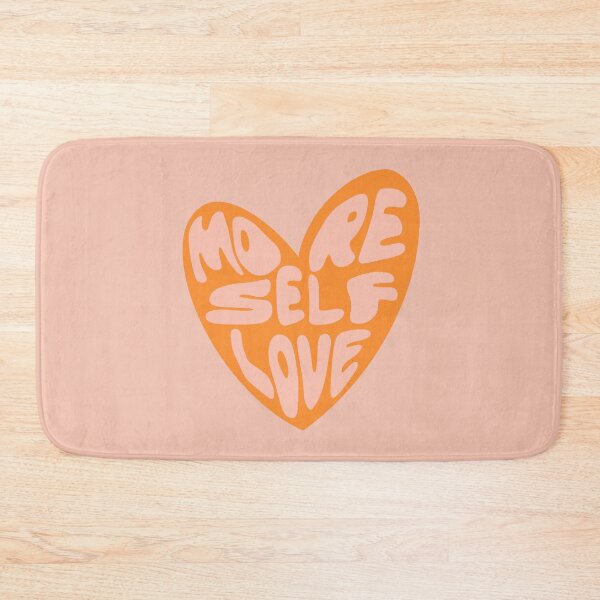 Item preview, More Self Love Heart - Groovy Melted Font - Orange and Pink designed and sold by bykirstco.