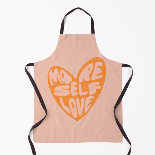 Item preview, More Self Love Heart - Groovy Melted Font - Orange and Pink designed and sold by bykirstco.