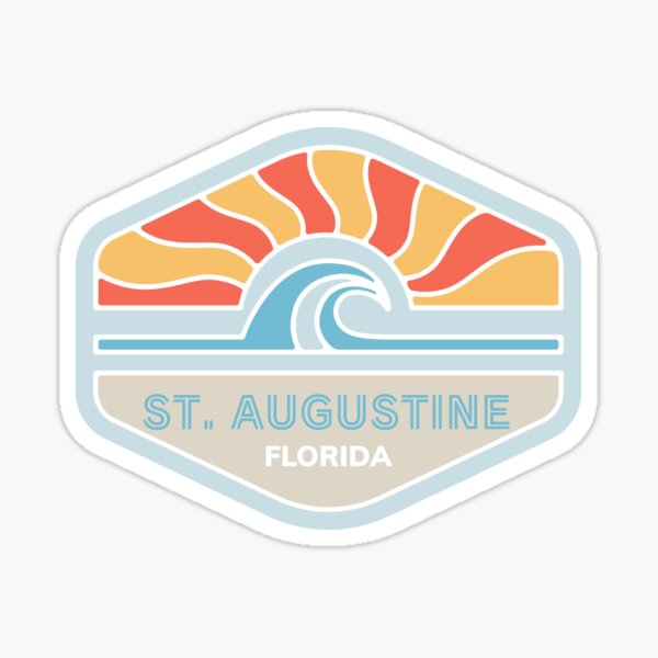 Item preview, St. Augustine Florida FL Retro Beach Water Sunrise and Sunset designed and sold by palmettodigital.