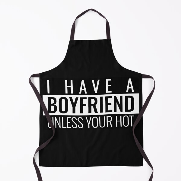 Item preview, I HAVE A BOYFRIEND UNLESS YOU'RE HOT. FUNNY SINGLES QUOTE STICKER designed and sold by bestfunonline.