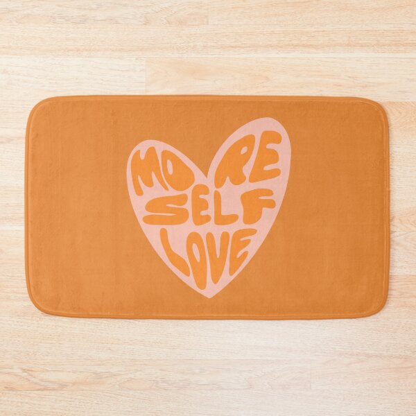 Item preview, More Self Love Heart - Groovy Melted Font - Pink and Orange designed and sold by bykirstco.