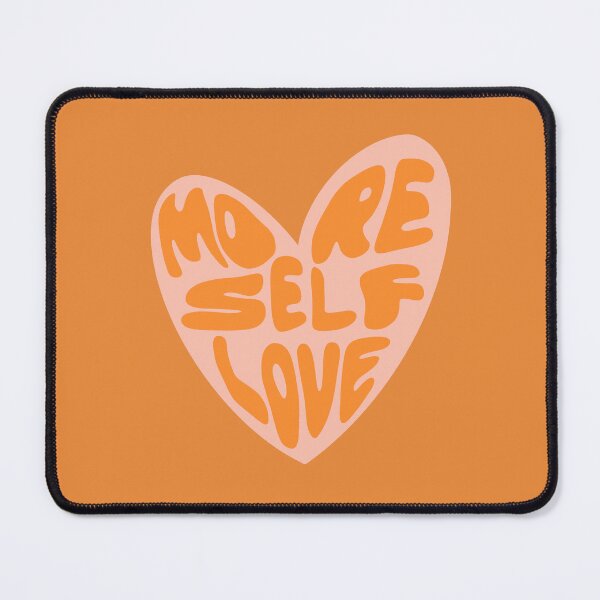 Item preview, More Self Love Heart - Groovy Melted Font - Pink and Orange designed and sold by bykirstco.