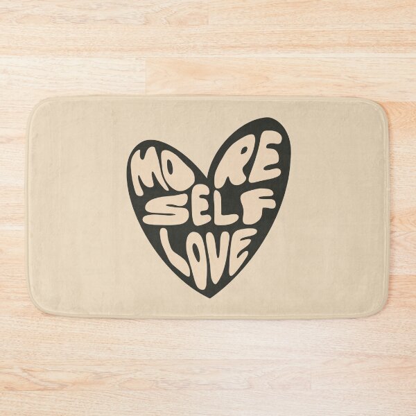 Item preview, More Self Love Heart - Groovy Melted Font - Black and Beige designed and sold by bykirstco.