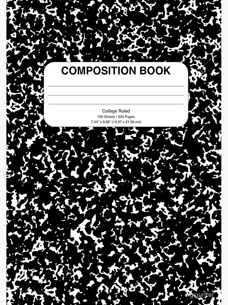 composition notebook cover