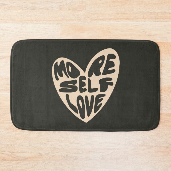 Item preview, More Self Love Heart - Groovy Melted Font - Beige and Black designed and sold by bykirstco.