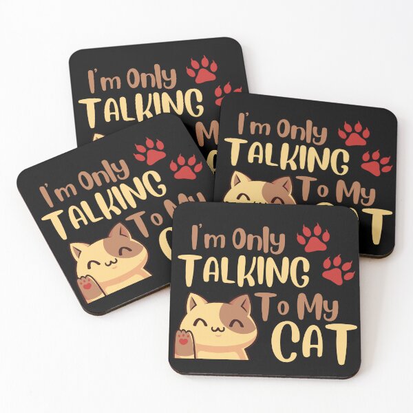 Item preview, I'm Only Talking To My Cat - Mommy Cat designed and sold by PrintaMaria.