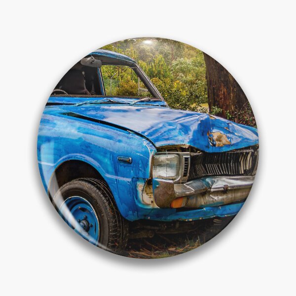 Item preview, Abandoned blue vintage utility truck decaying with time designed and sold by James-Cole.