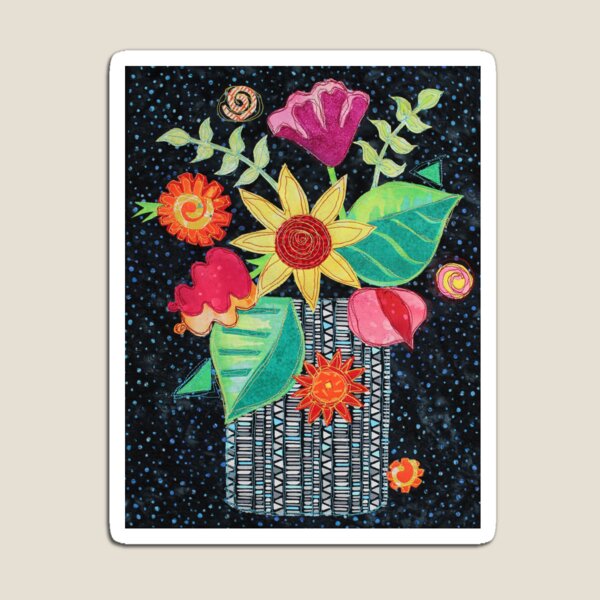Basket of Wildflowers Magnet