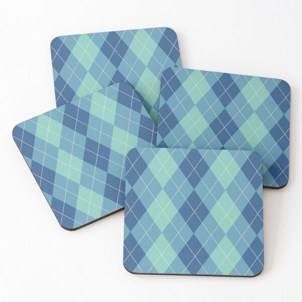 Artikelvorschau, Argyle Plaid Print Blau Grün entworfen und verkauft von ChantalDesign.