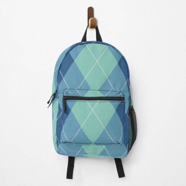 Item preview, Argyle Plaid Print Blue Green designed and sold by ChantalDesign.