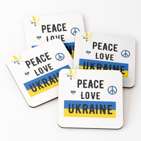 Item preview, PEACE LOVE AND UKRAINE designed and sold by JAdotdotDesigns.