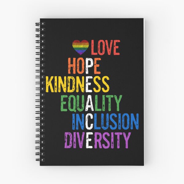 Item preview, Love Hope Kindness Equality Inclusion Diversity Peace Gay LGBTQ Pride designed and sold by egonline.
