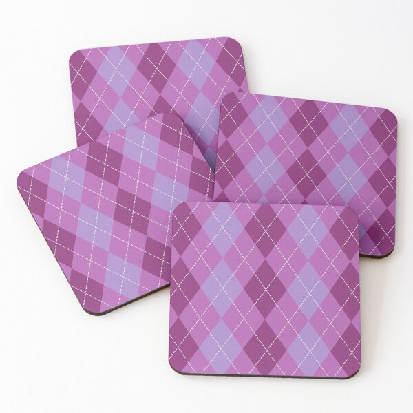 Artikelvorschau, Argyle-Plaid-Druck-Rosa entworfen und verkauft von ChantalDesign.