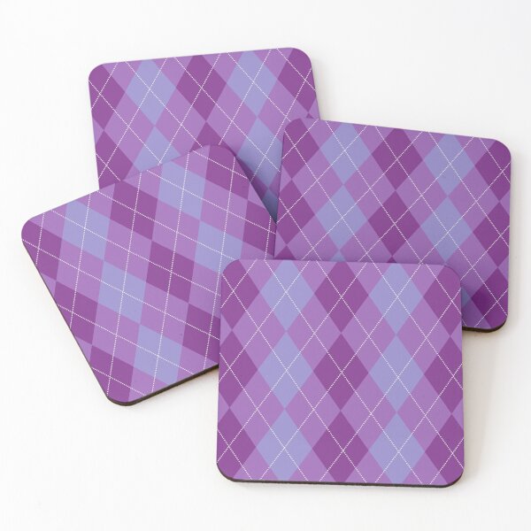 Artikelvorschau, Argyle-Plaid-Druck Lila entworfen und verkauft von ChantalDesign.