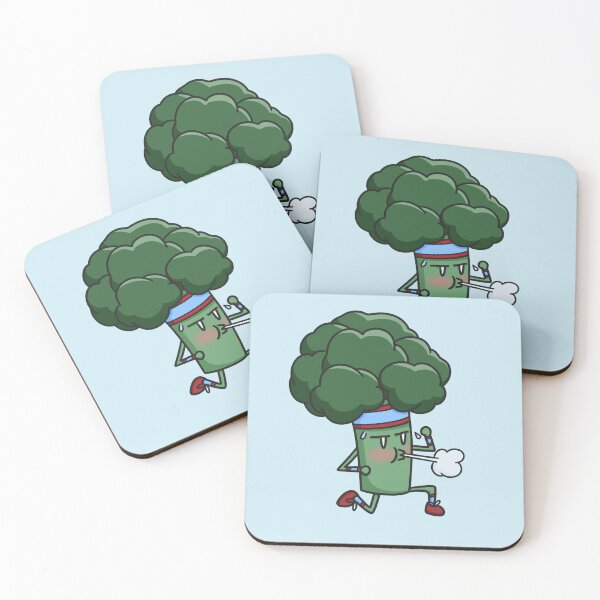 Item preview, Health Food: Jogging Broccoli designed and sold by kabocha-chan.