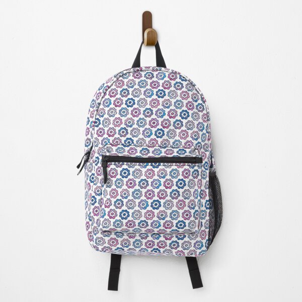 Item preview, Boho Geo Floral - pink/purple/blue designed and sold by jenuinedesigns.