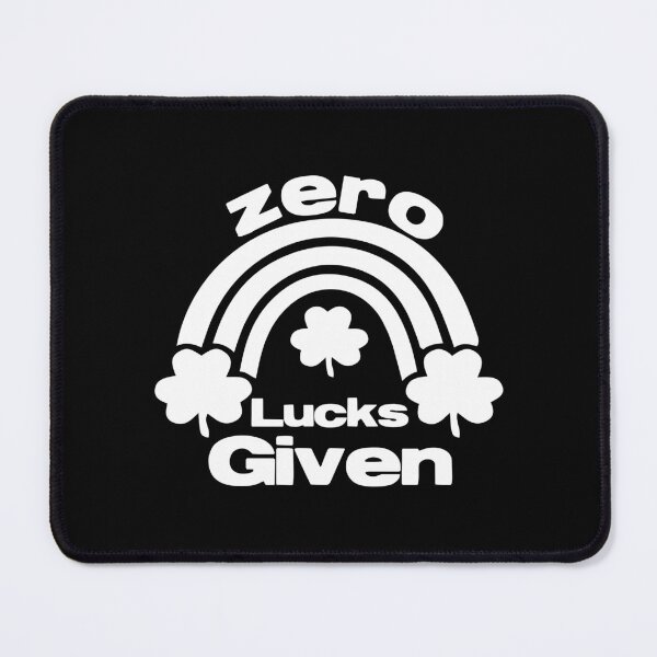 Item preview, Zero Lucks Given, Saint Patricks Rainbow Mug, leprechaun shamrock T-shirt and Pin button designed and sold by Eddyed.