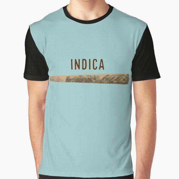 Indica Strain Weed/Pot/Cannabis/Marijuana Joint for Indica Stoners Graphic T-Shirt