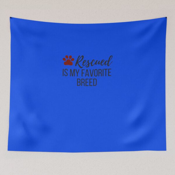 Item preview, Rescued is My Favorite Breed Sticker designed and sold by StefanAHeinze.