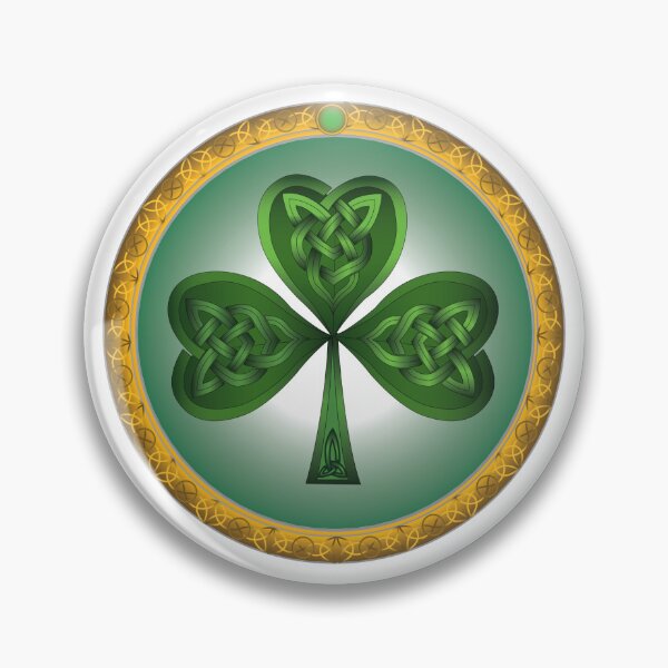 Item preview, Golden ring Shamrock designed and sold by DruidCeltic.