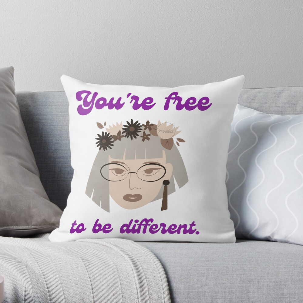 WOMEN'S DAY BY YANNIS LOBAINA Throw Pillow