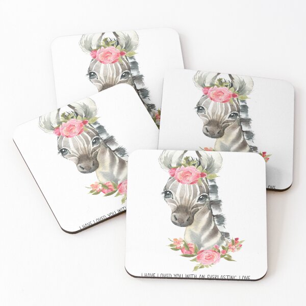 Item preview, I Have Loved You, Everlasting Love, Jungle Animals, Watercolor  Scripture, Jeremiah 31:3  designed and sold by Dzhenka-Balimez.
