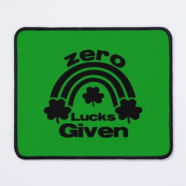 Item preview, Zero Lucks Given, Saint Patricks Rainbow Mug,Funny fourleaf clover T-shirt and Pin button designed and sold by Eddyed.