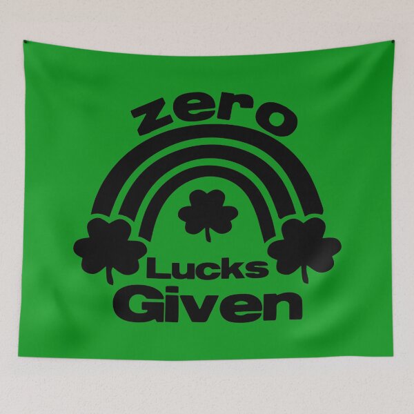 Item preview, Zero Lucks Given, Saint Patricks Rainbow Mug,Funny fourleaf clover T-shirt and Pin button designed and sold by Eddyed.