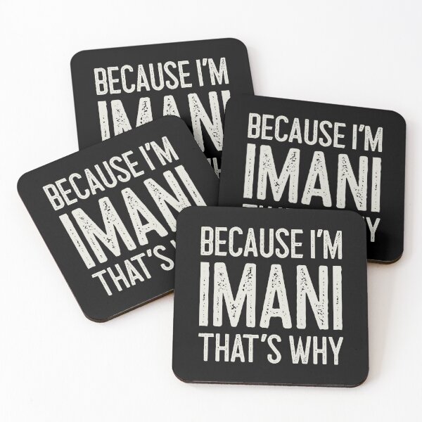 Item preview, Because I’m Imani That’s Why Funny Personalized Name designed and sold by MariosNydras.