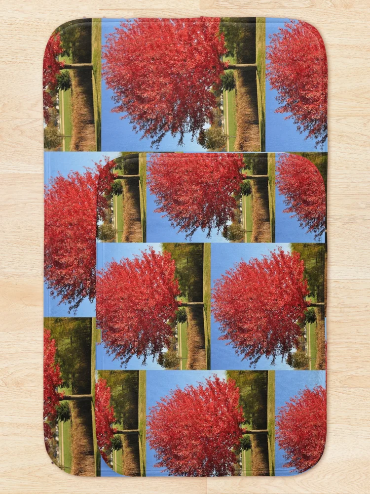 Thumbnail 5 of 6, Bath Mat, Red Maple Tree designed and sold by DesignMore21.