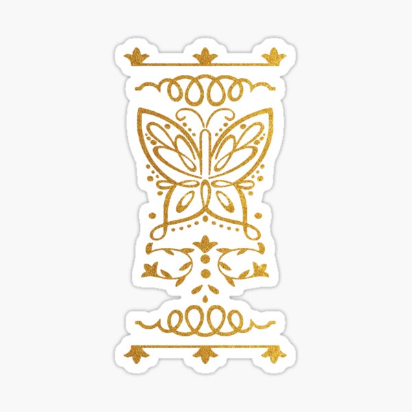 Magical butterfly candle Sticker