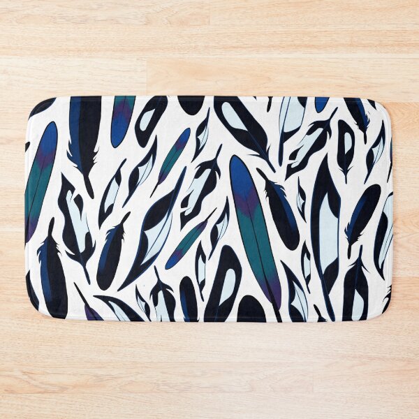 Item preview, magpie feathers assorted pattern designed and sold by Midnight-Magpie.