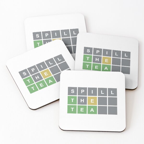 Item preview, "Spill the Tea" Wordle Game designed and sold by ccsonic.