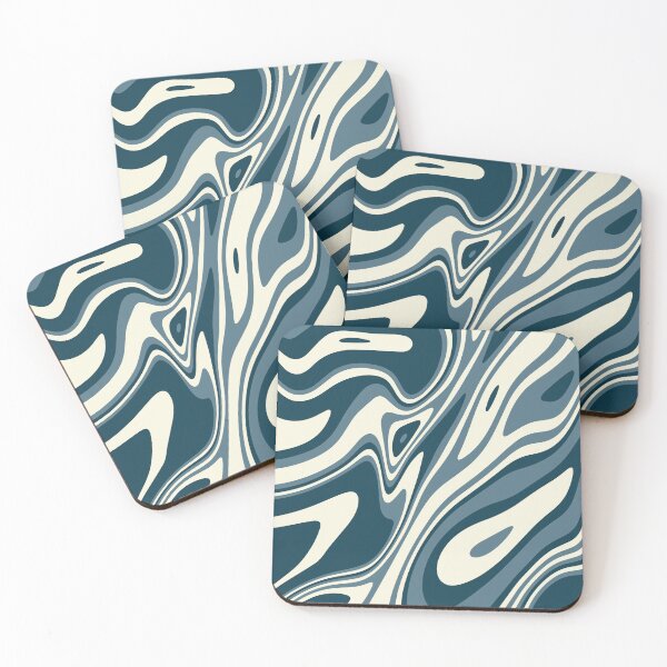 Item preview, Blue Abstract Retro Pattern designed and sold by ind3finite.